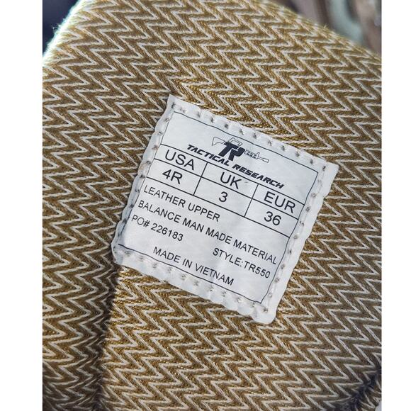 Tactical Research Belleville Khyber Hot Weather Boots TR550 Men's 4 Brown Combat - Picture 11 of 11